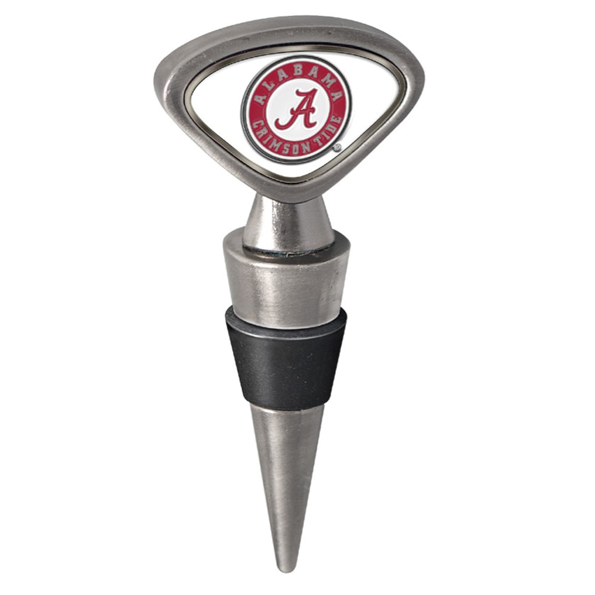 Silver Alabama Crimson Tide Wine Stopper