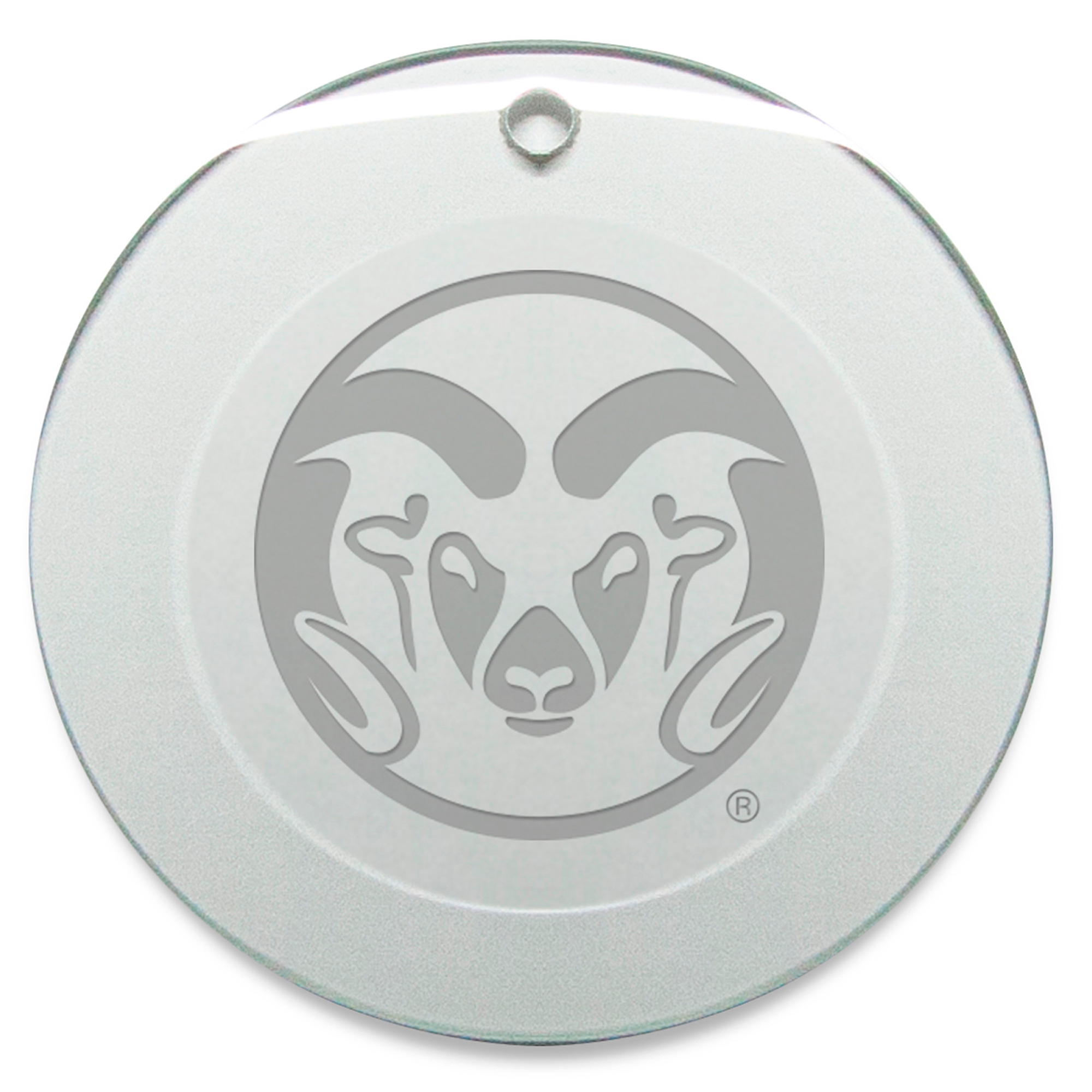 Colorado State Rams 3'' Glass Round Ornament