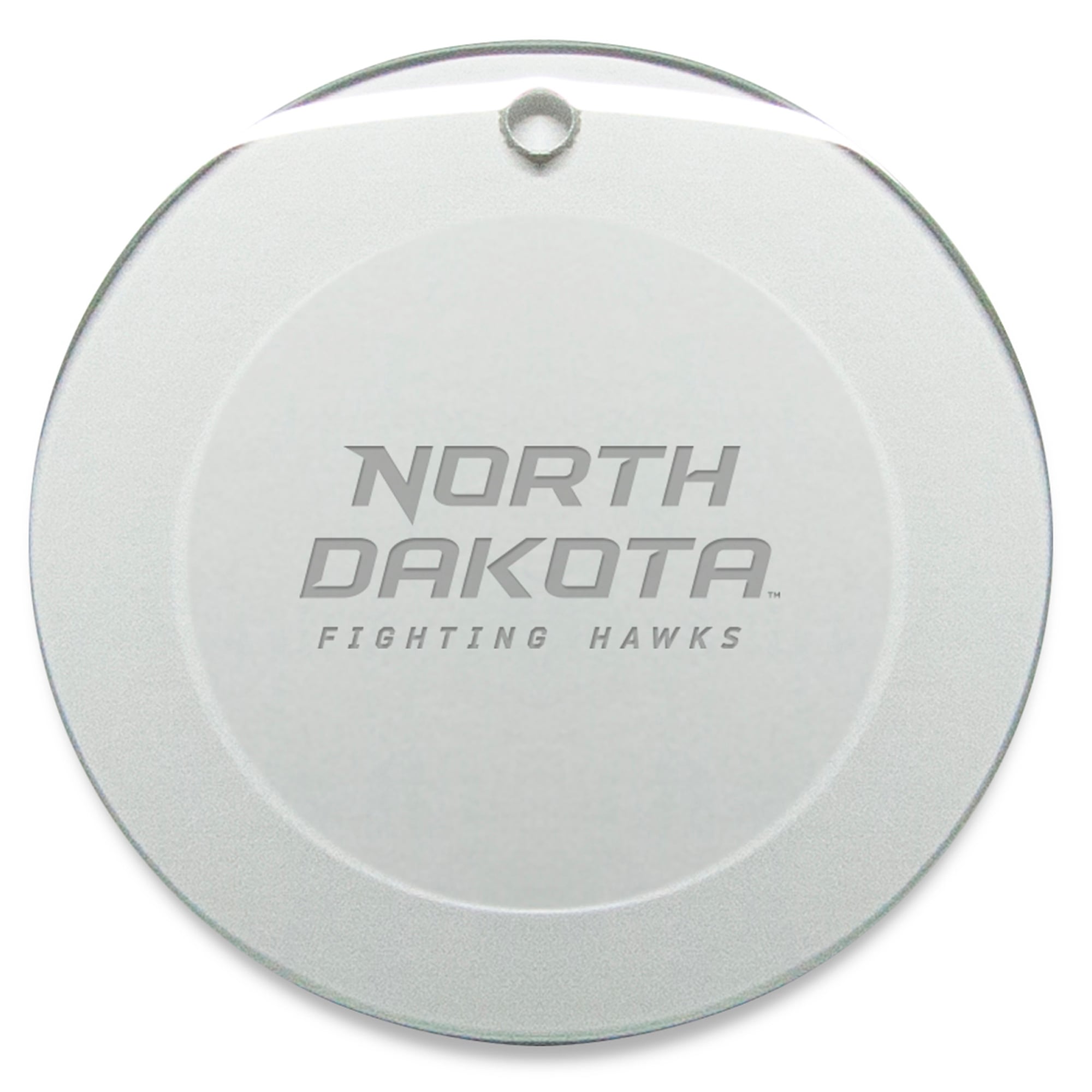 North Dakota 3'' Glass Round Ornament