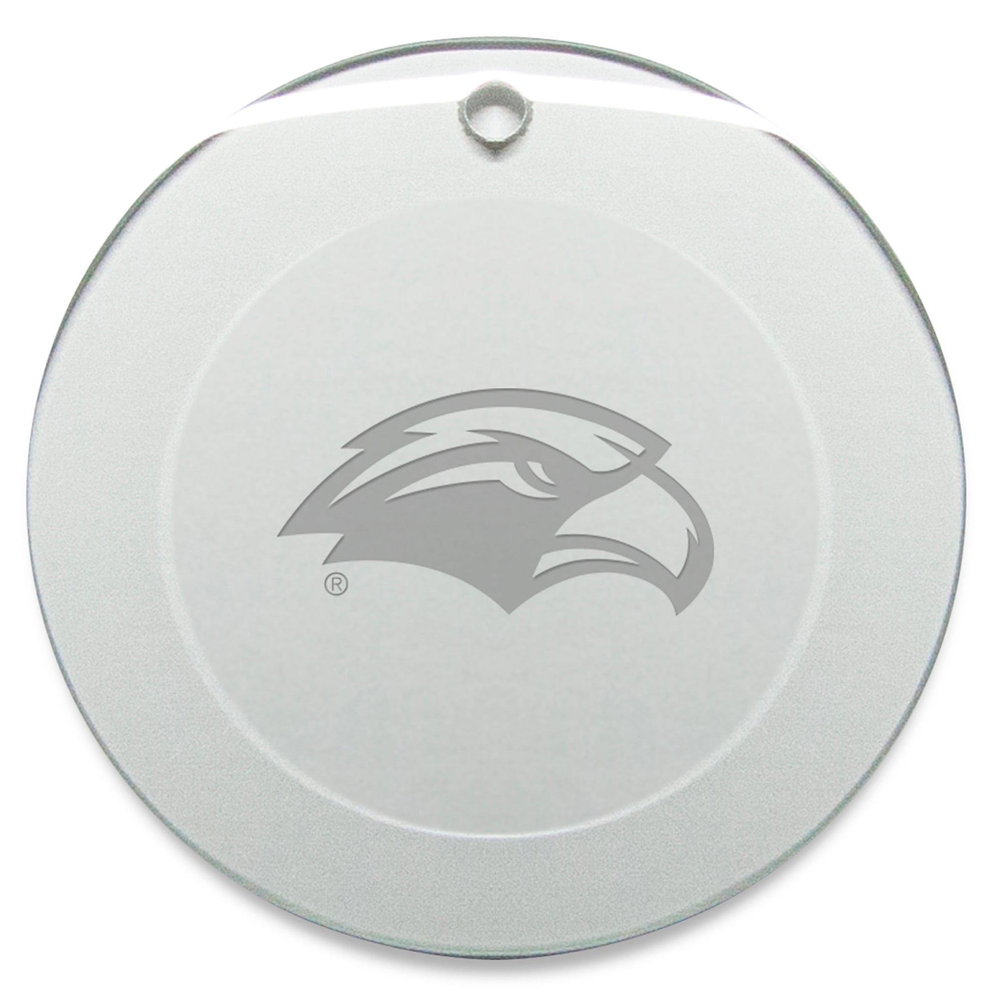 Southern Miss Golden Eagles 3'' Glass Round Ornament
