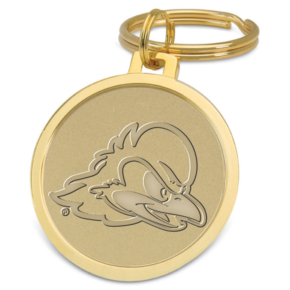 Gold Delaware Fightin' Blue Hens Team Logo Split-Wire Key Ring