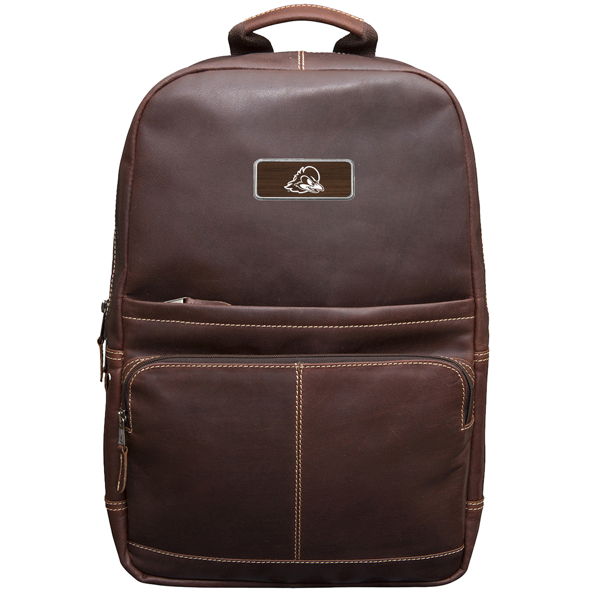 Brown Delaware Fightin' Blue Hens Logo Plate Kannah Canyon Backpack