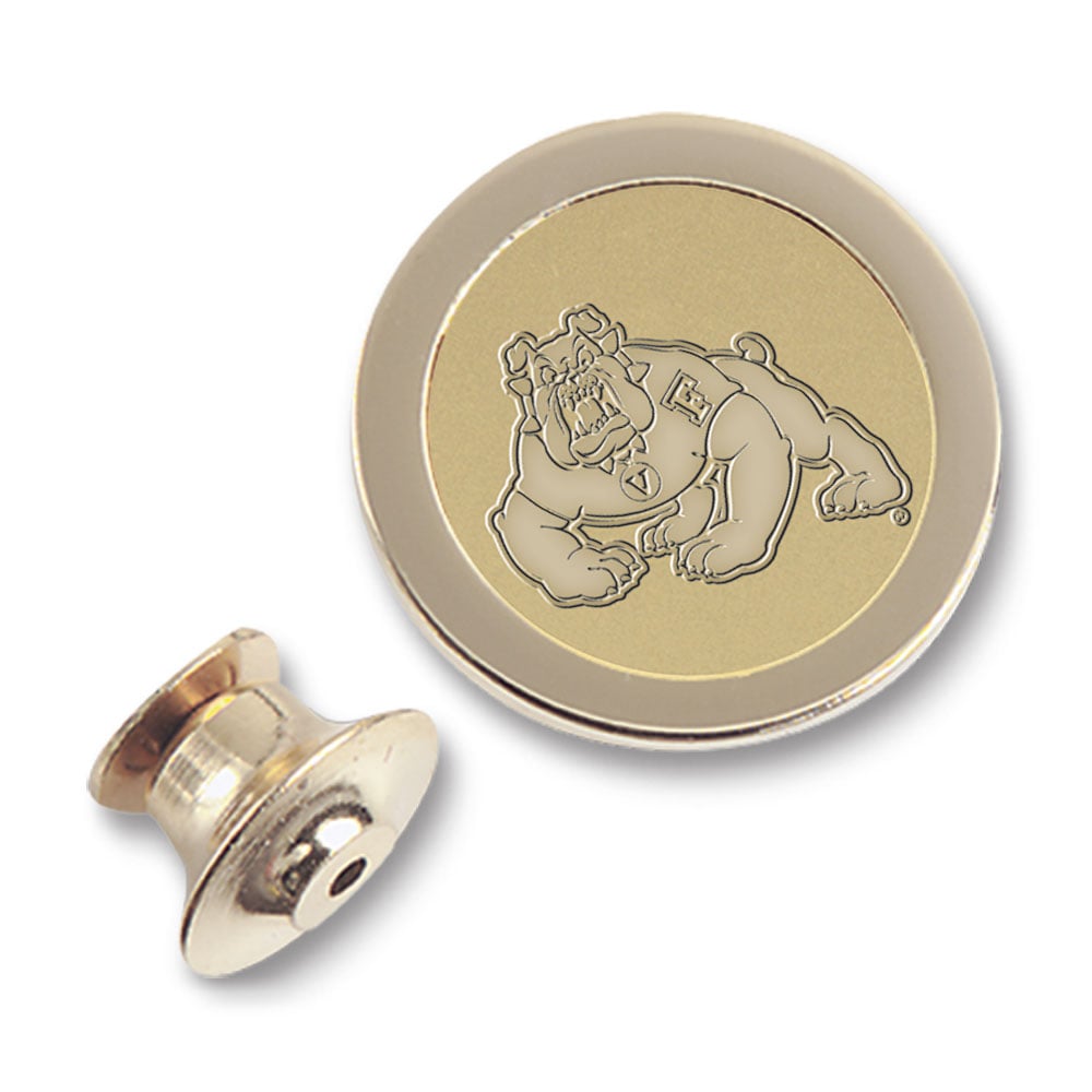Men's Gold Fresno State Bulldogs Lapel Pin