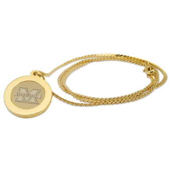 Women's Gold Marshall Thundering Herd Pendant Necklace