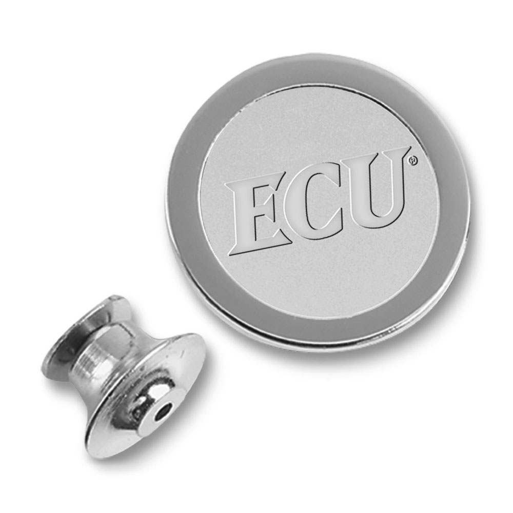 Men's Silver ECU Pirates Lapel Pin