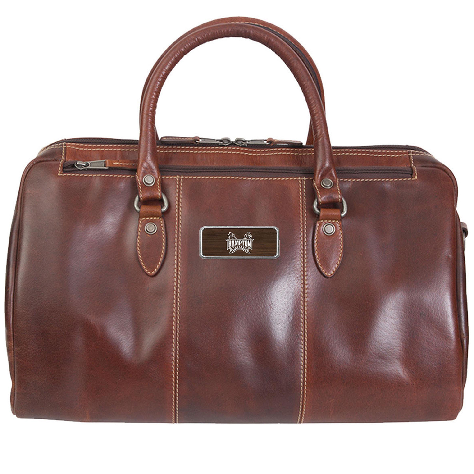 Brown Hampton Pirates Logo Plate Niagara Canyon Duffel Bag
