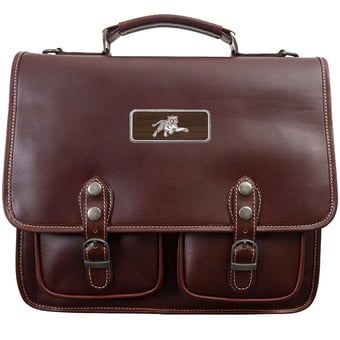 Brown Jackson State Tigers Logo Plate Sabino Canyon Briefcase