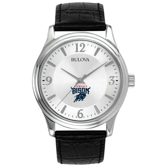 Silver Howard Bison Leather Watch
