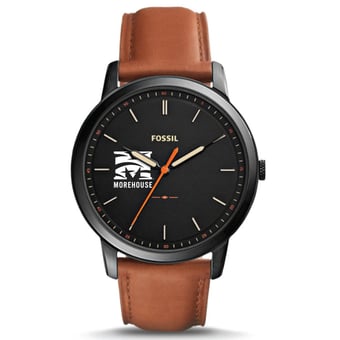 Fossil Black Morehouse Maroon Tigers The Minimalist Slim Watch