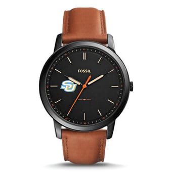 Fossil Black Southern University Jaguars The Minimalist Slim Watch