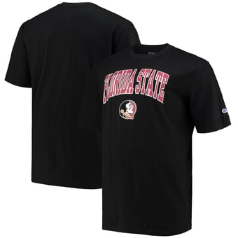 Men's Champion Black Florida State Seminoles Big & Tall Arch Over Wordmark T-Shirt