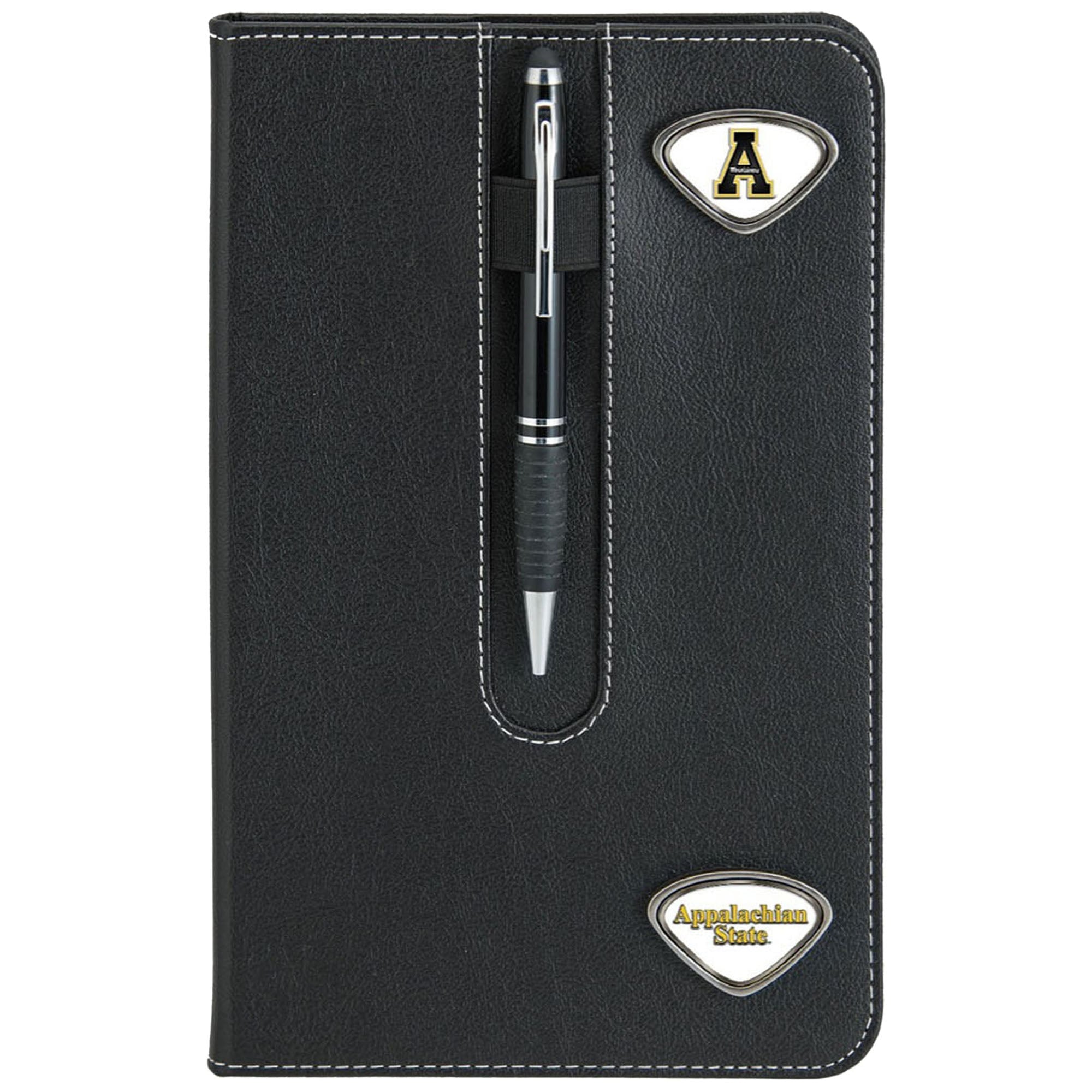 Black Appalachian State Mountaineers Business Notebook