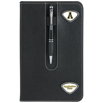 Black Appalachian State Mountaineers Business Notebook