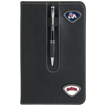 Black Fresno State Bulldogs Business Notebook