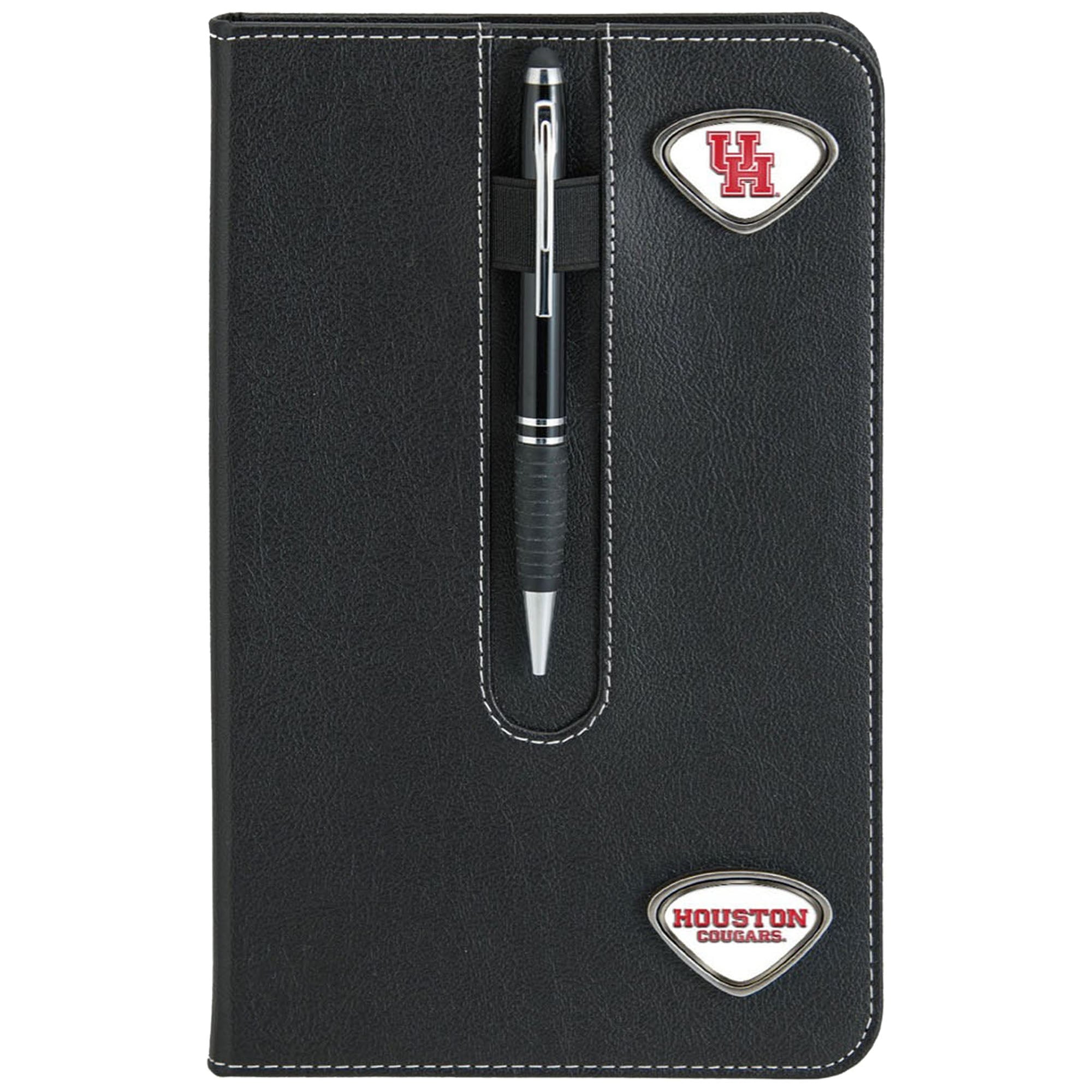 Black Houston Cougars Business Notebook