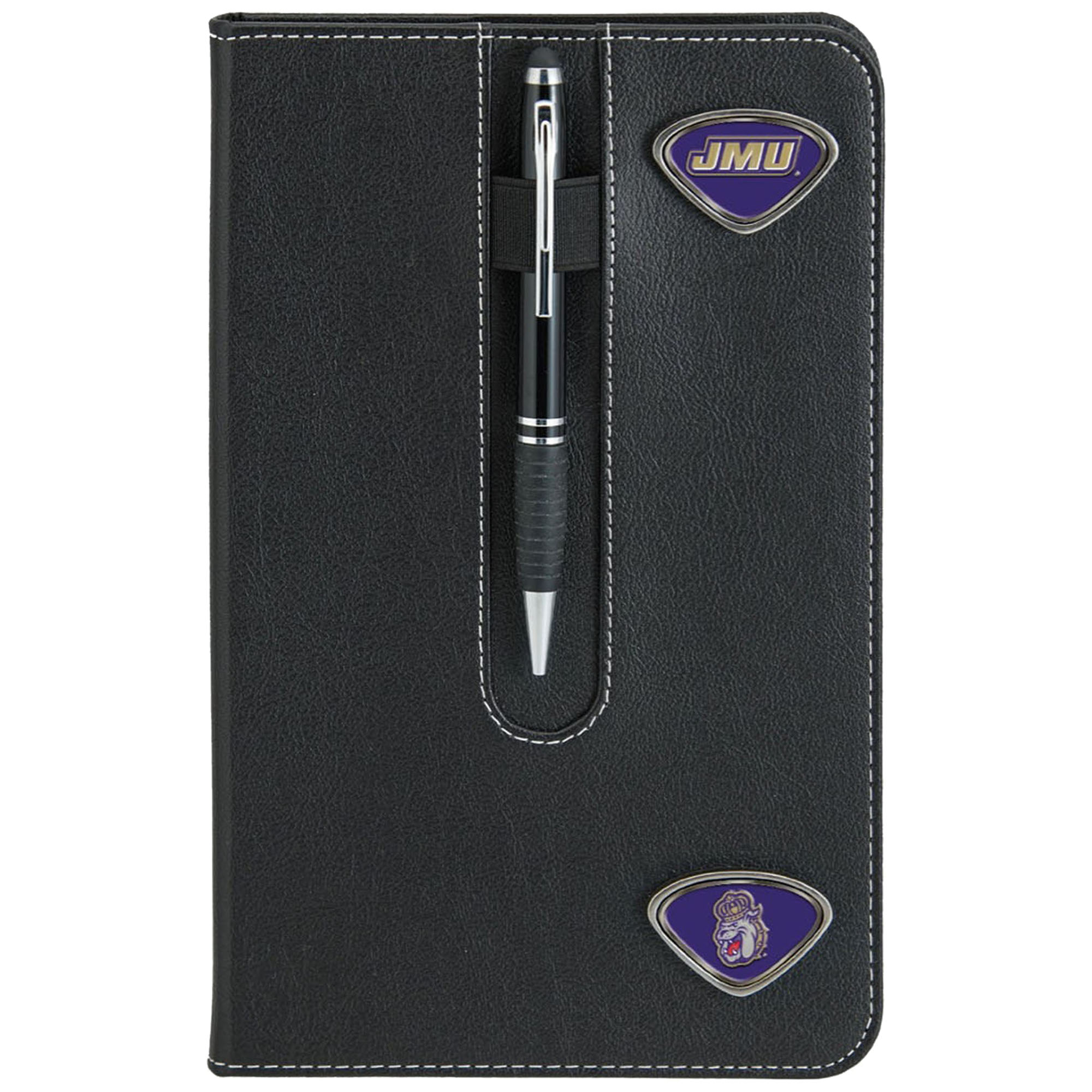 Black James Madison Dukes Business Notebook
