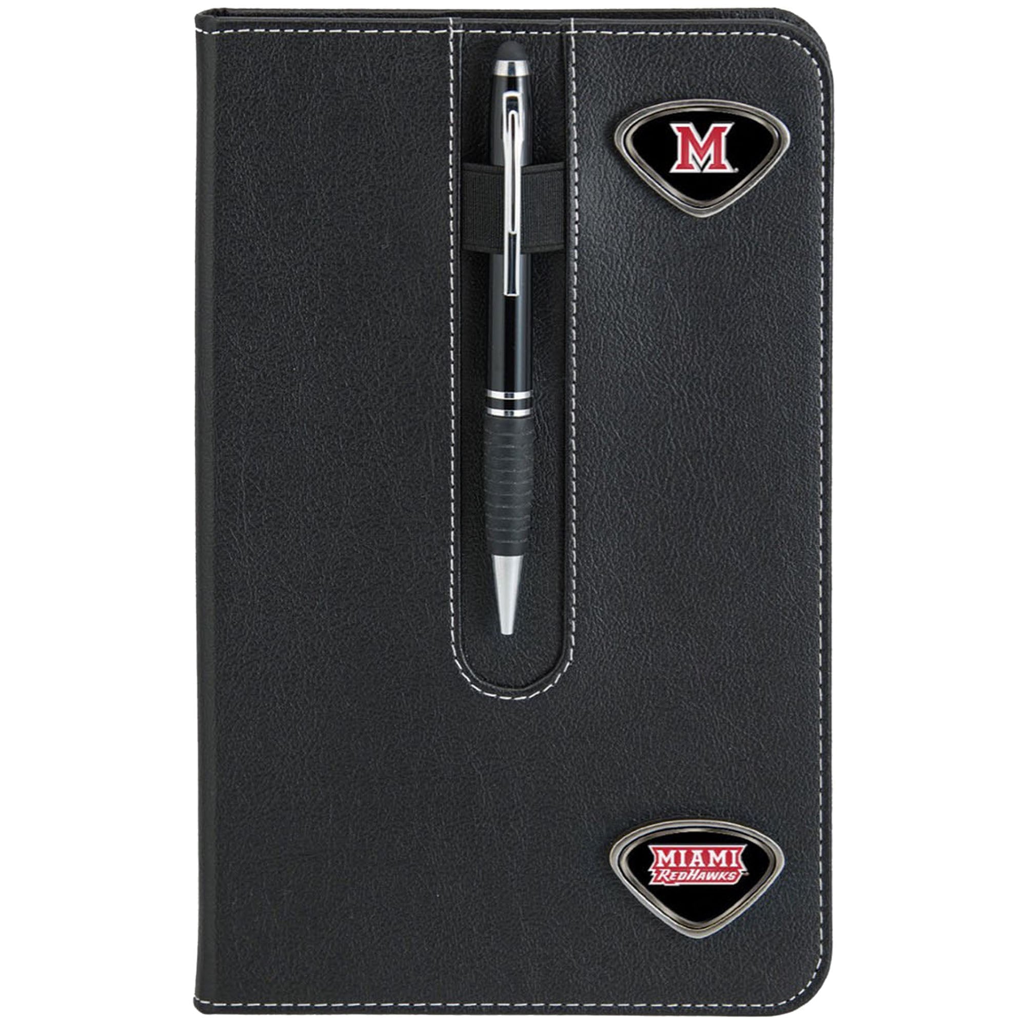 Black Miami University RedHawks Business Notebook