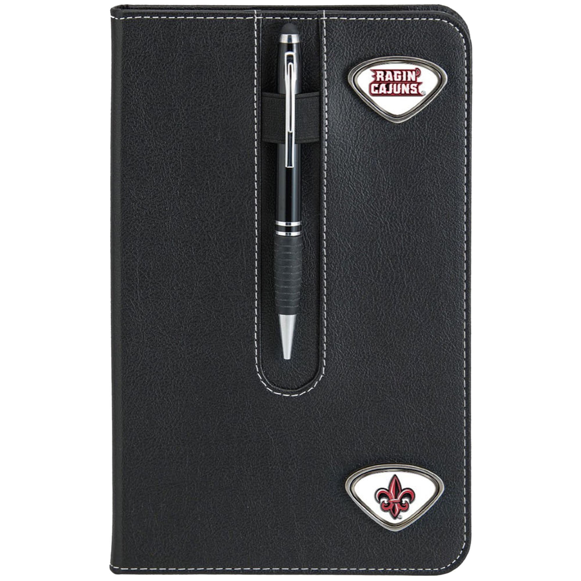 Black Louisiana Ragin' Cajuns Business Notebook