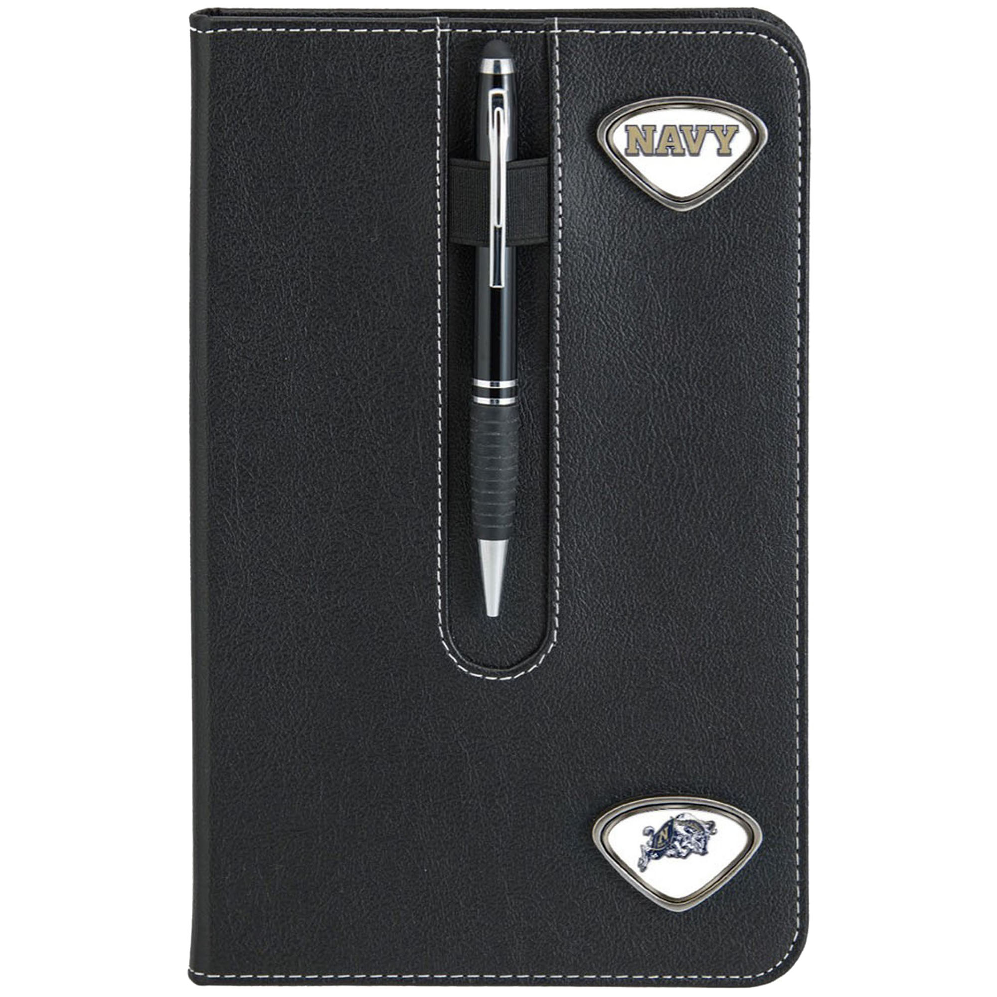 Navy Midshipmen Black Business Notebook