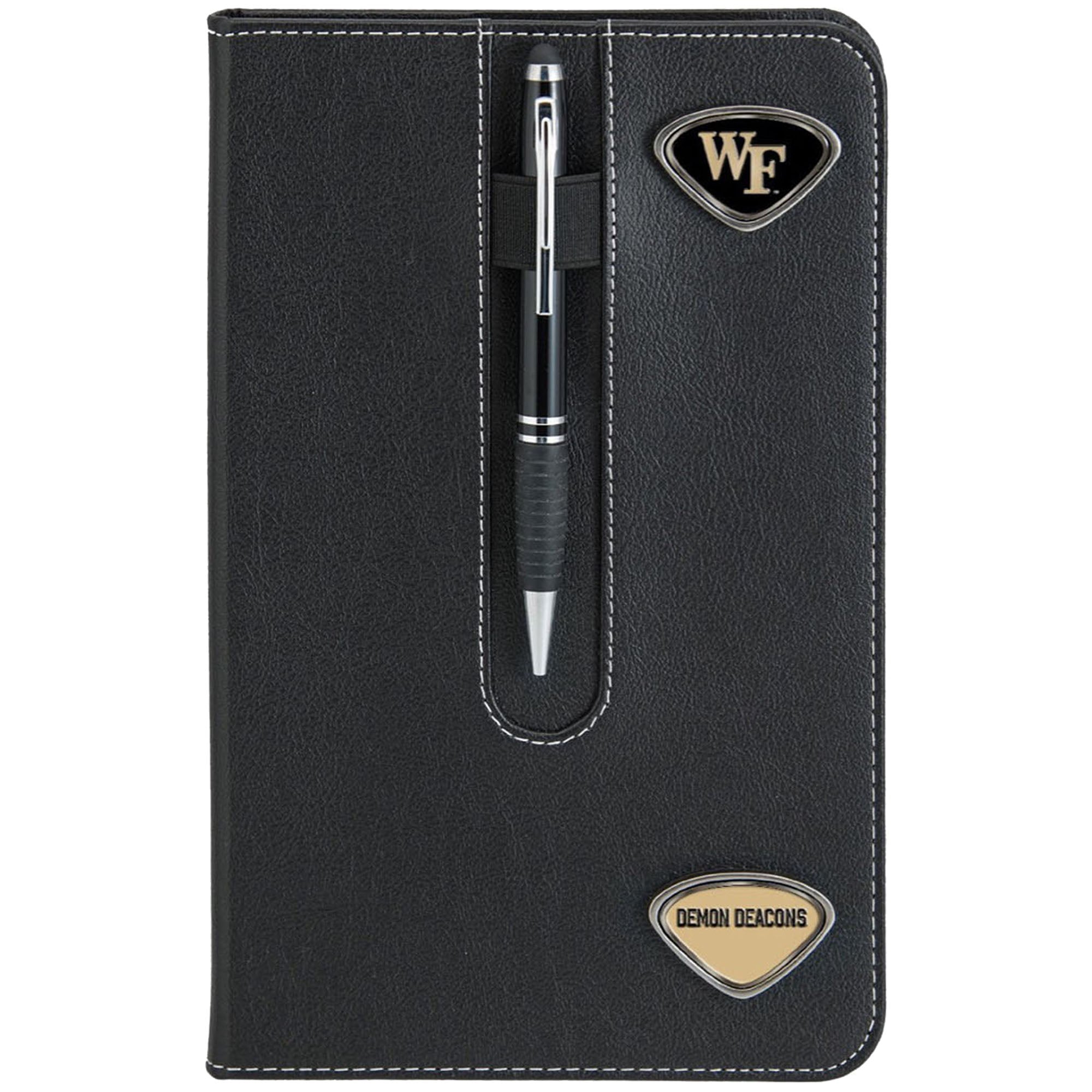 Black Wake Forest Demon Deacons Business Notebook