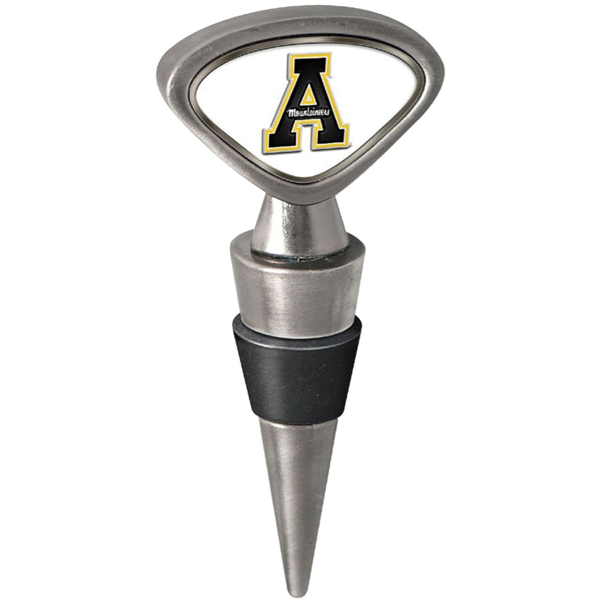 Silver Appalachian State Mountaineers Wine Stopper