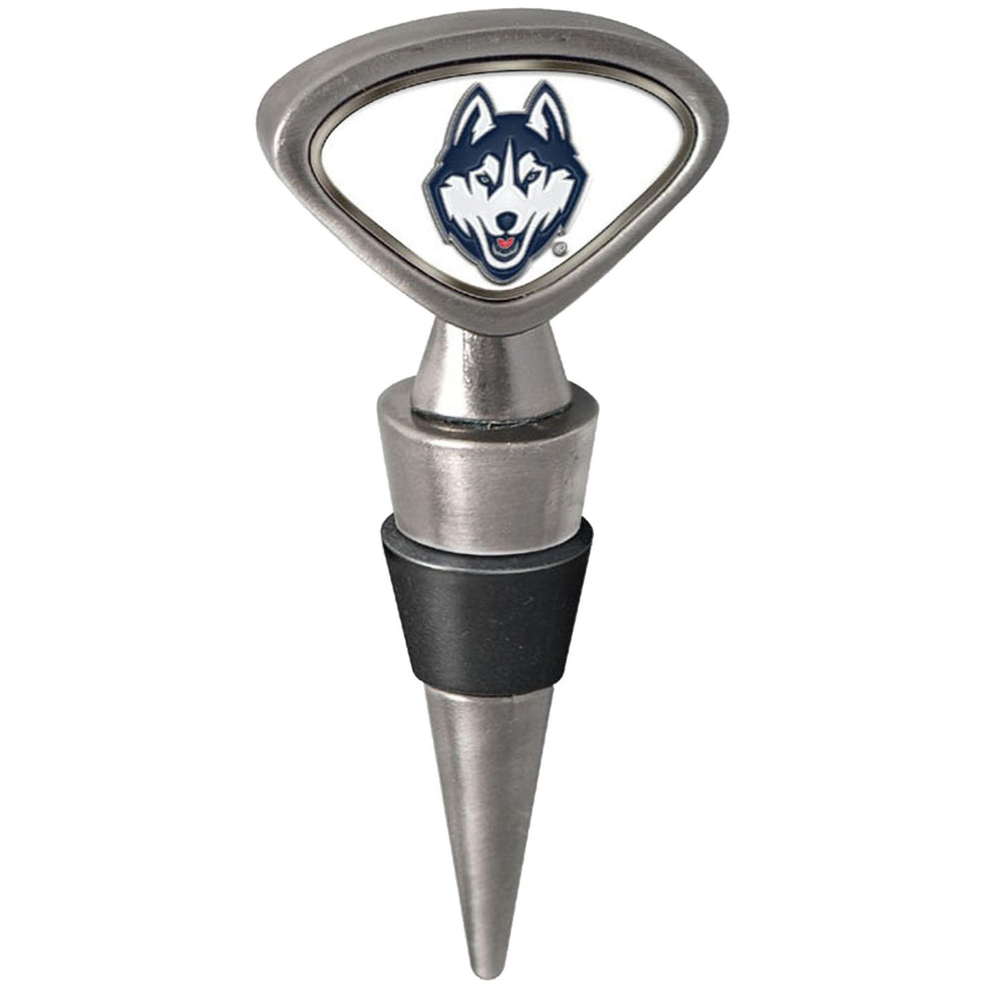 Silver UConn Huskies Wine Stopper