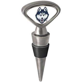 Silver UConn Huskies Wine Stopper