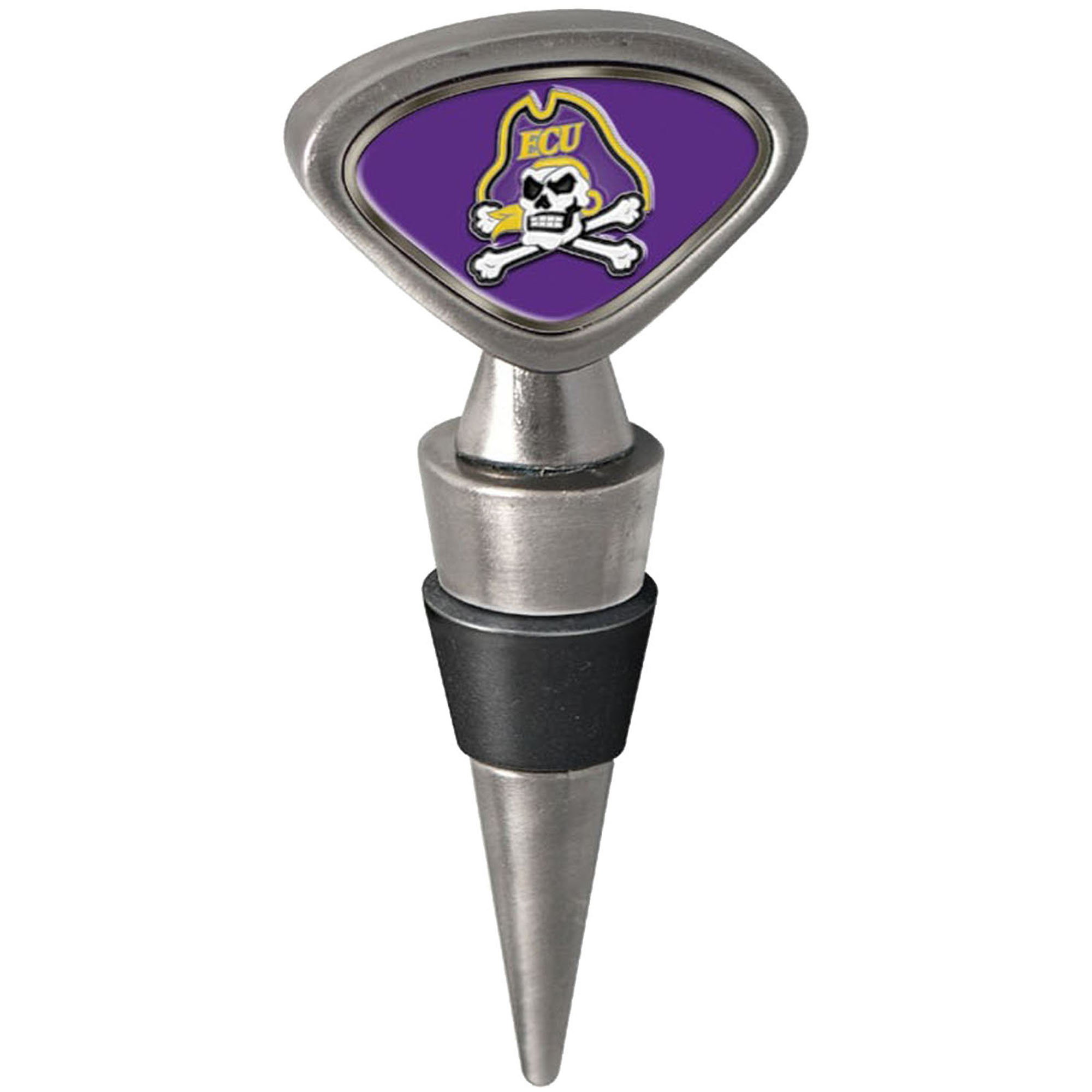 Silver ECU Pirates Wine Stopper