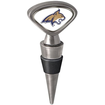 Silver Montana State Bobcats Wine Stopper