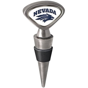 Silver Nevada Wolf Pack Wine Stopper