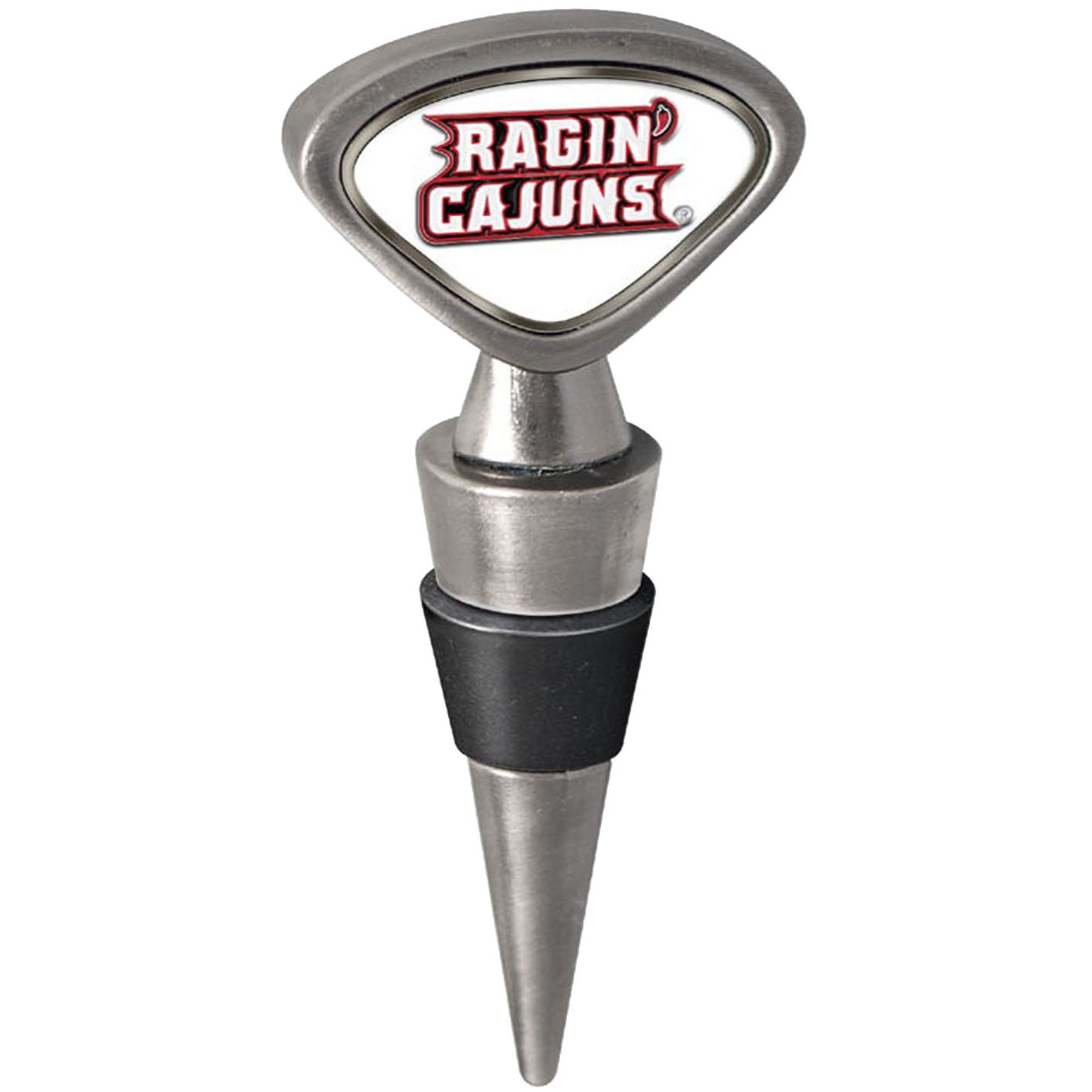 Silver Louisiana Ragin' Cajuns Wine Stopper