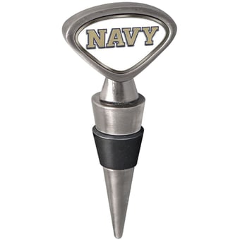 Silver Navy Midshipmen Wine Stopper