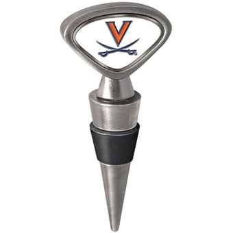 Silver Virginia Cavaliers Wine Stopper