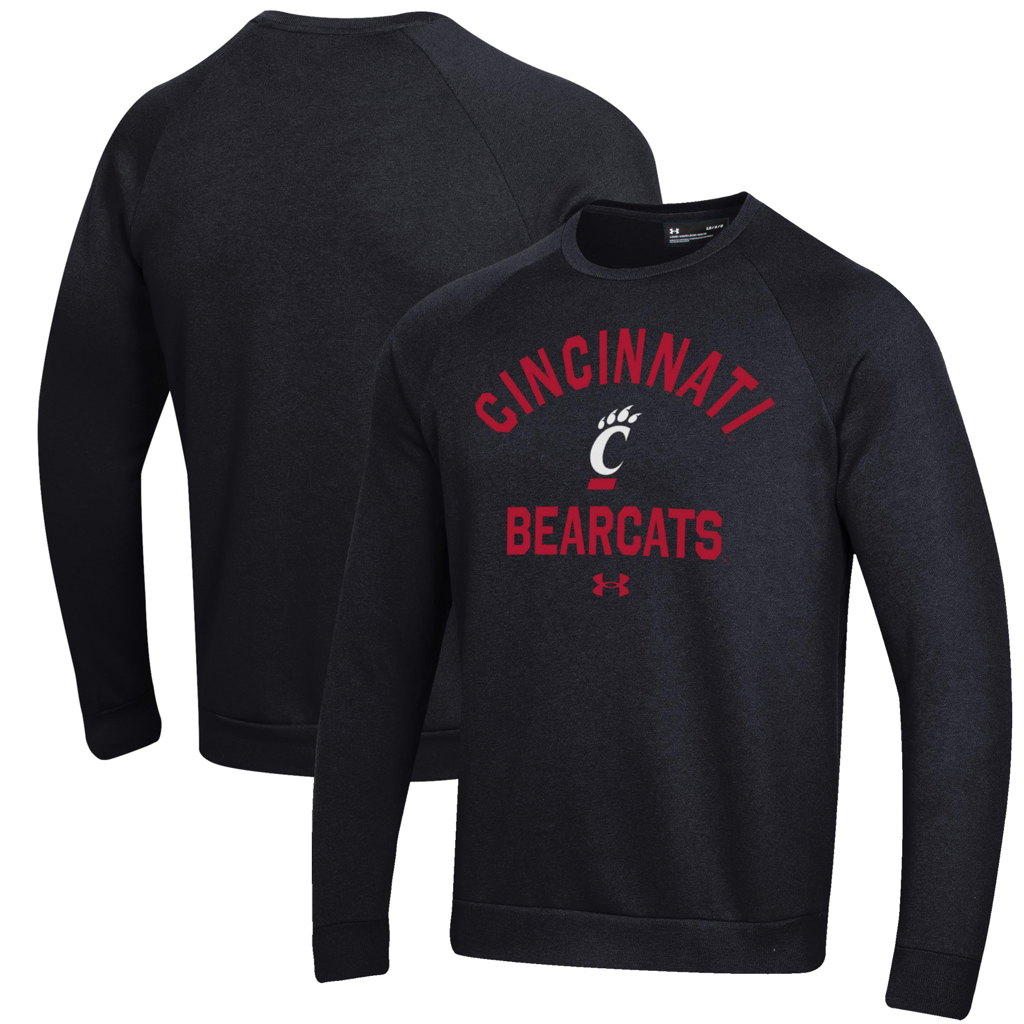 Men’s Under Armour Black Cincinnati Bearcats All Day Fleece Pullover Sweatshirt