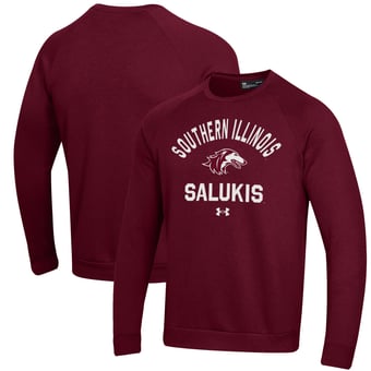 Men's Under Armour Maroon Southern Illinois Salukis All Day Fleece Pullover Sweatshirt