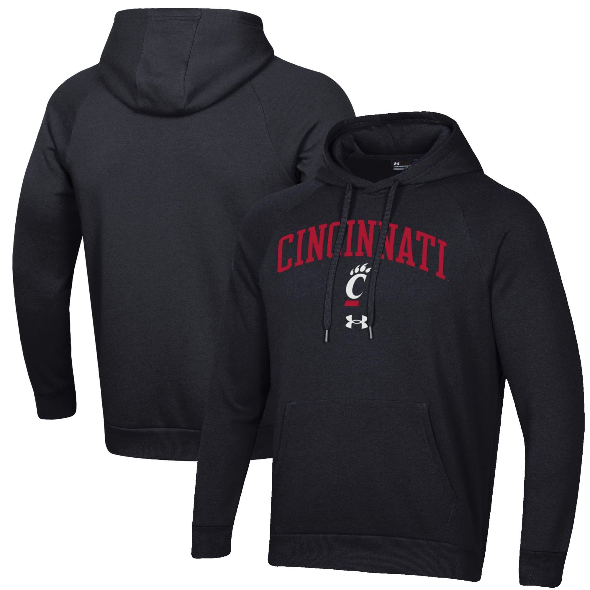 Men's Under Armour Black Cincinnati Bearcats All Day Fleece Pullover Hoodie