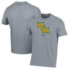 Men's Under Armour Gray William & Mary Tribe Primary Performance T-Shirt
