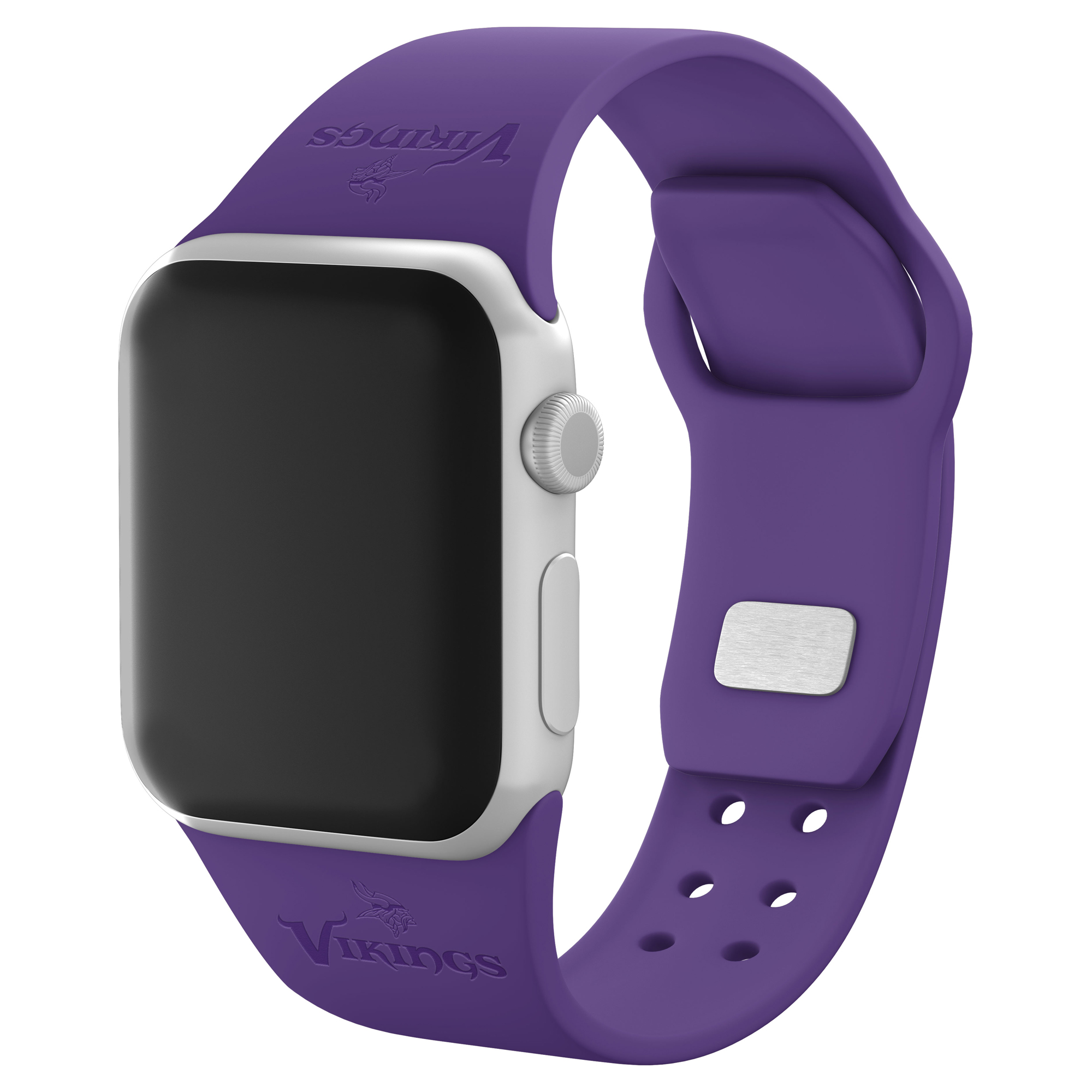 Purple Minnesota Vikings Debossed Silicone Apple Watch Band Purple Minnesota Vikings Debossed Silicone Apple Watch Band
