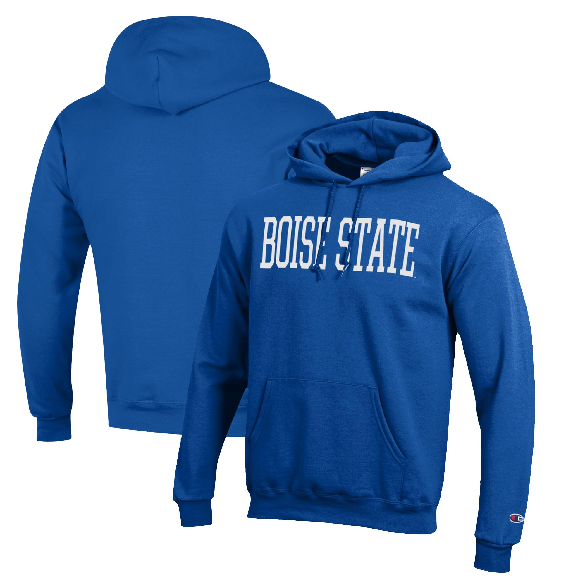Men's Champion Royal Boise State Broncos Eco Powerblend Pullover Hoodie