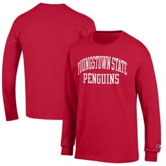 Men's Champion Red Youngstown State Penguins Jersey Long Sleeve T-Shirt