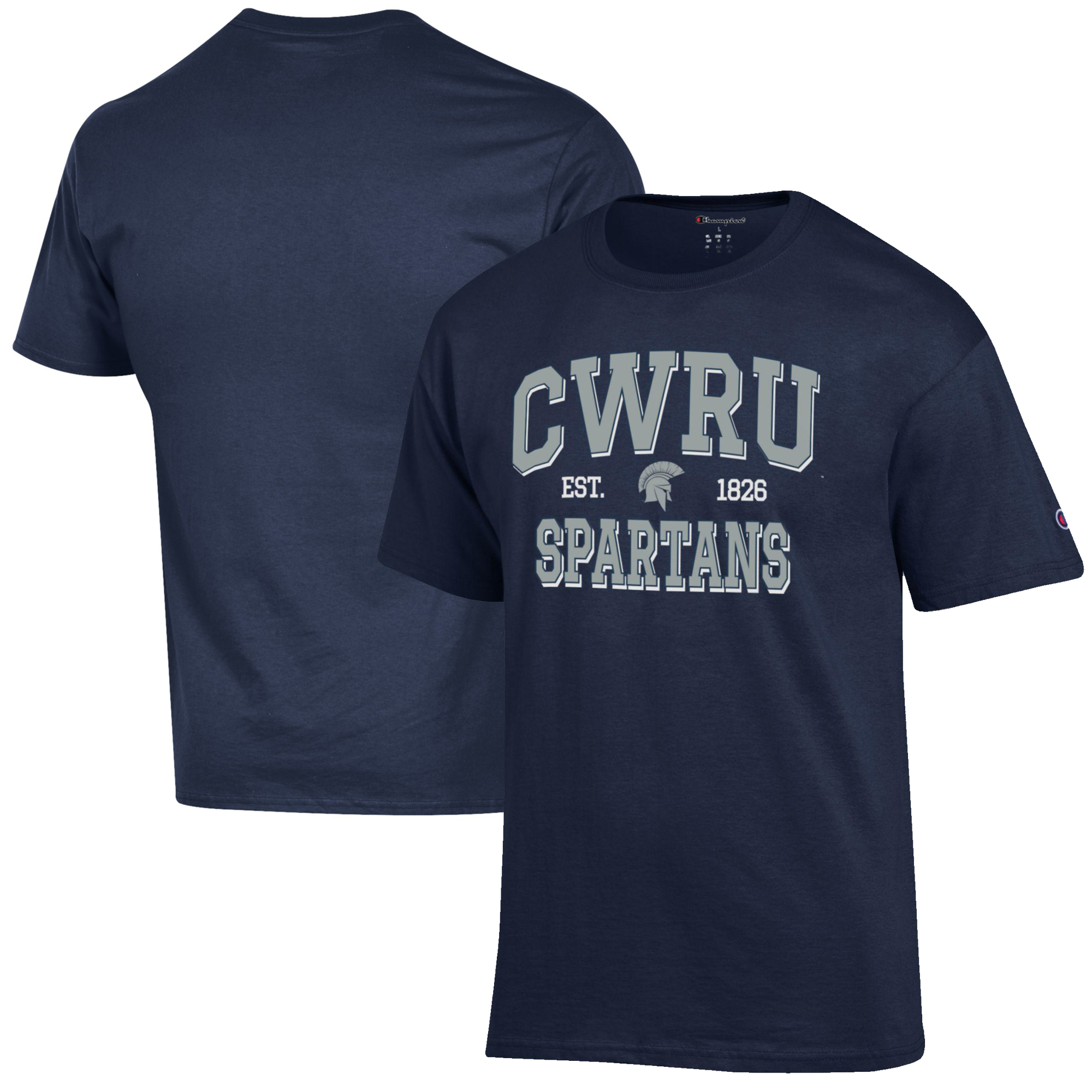 Men's Champion Navy Case Western Reserve University Est. Date Jersey T-Shirt