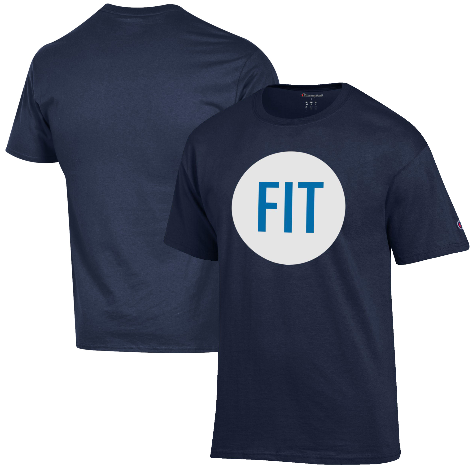 Men's Champion Navy SUNY Fashion Institute of Technology Tigers Primary Jersey T-Shirt