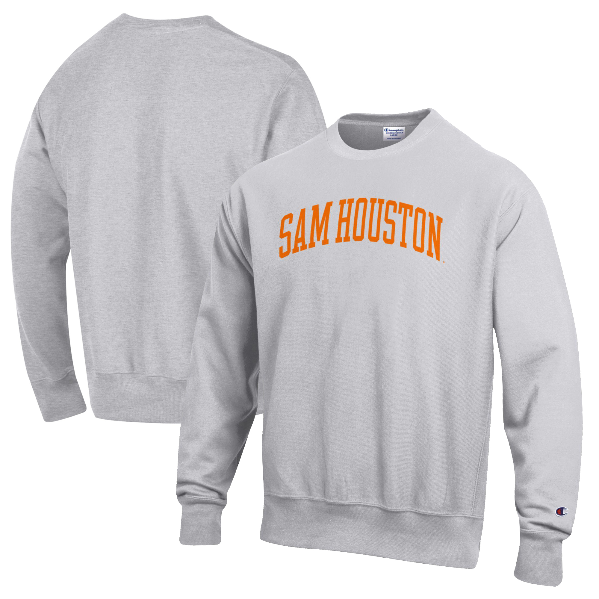 Men’s Champion Heathered Gray Sam Houston State Bearkats Reverse Weave Fleece Crewneck Sweatshirt Men’s Champion Heathered Gray Sam Houston State Bearkats Reverse Weave Fleece Crewneck Sweatshirt