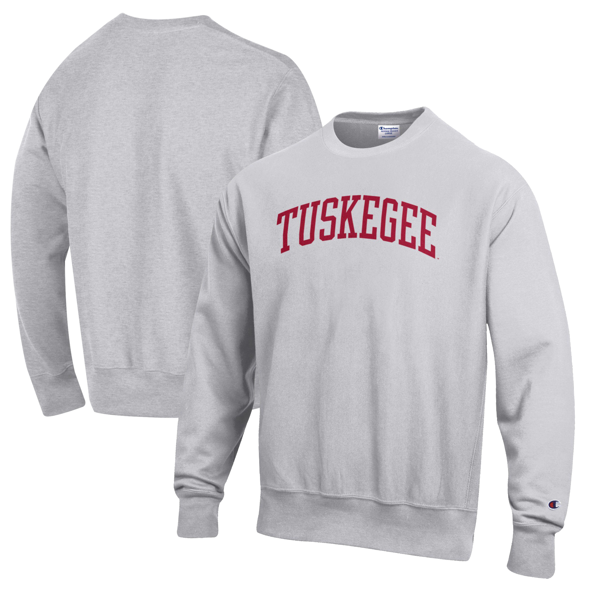Men’s Champion Heathered Gray Tuskegee Golden Tigers Reverse Weave Fleece Crewneck Sweatshirt Men’s Champion Heathered Gray Tuskegee Golden Tigers Reverse Weave Fleece Crewneck Sweatshirt