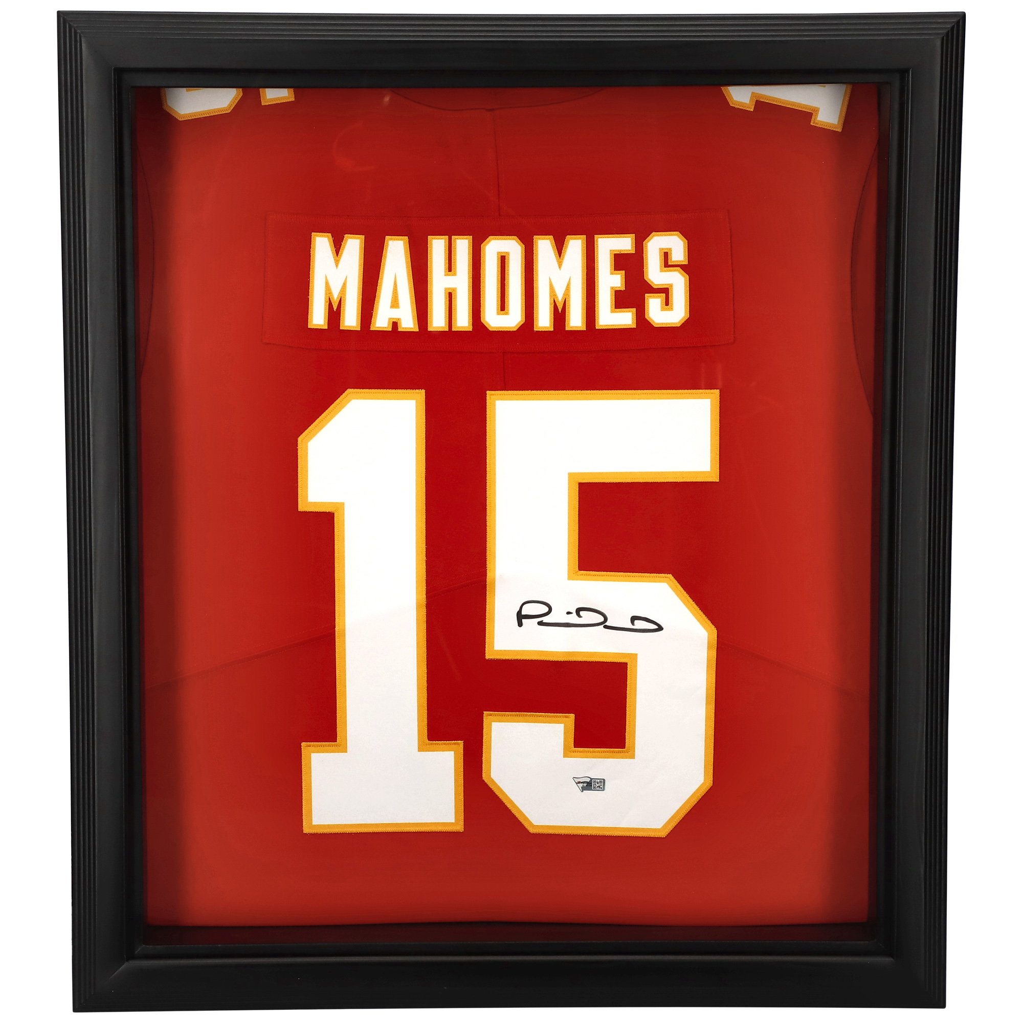 Patrick Mahomes Kansas City Chiefs Autographed Framed Nike Red Limited Jersey Shadowbox