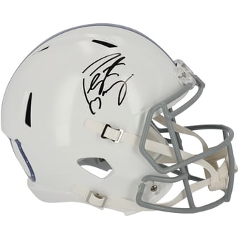 Peyton Manning Indianapolis Colts Autographed Riddell 2021 Season Throwback Logo Speed Replica Helmet
