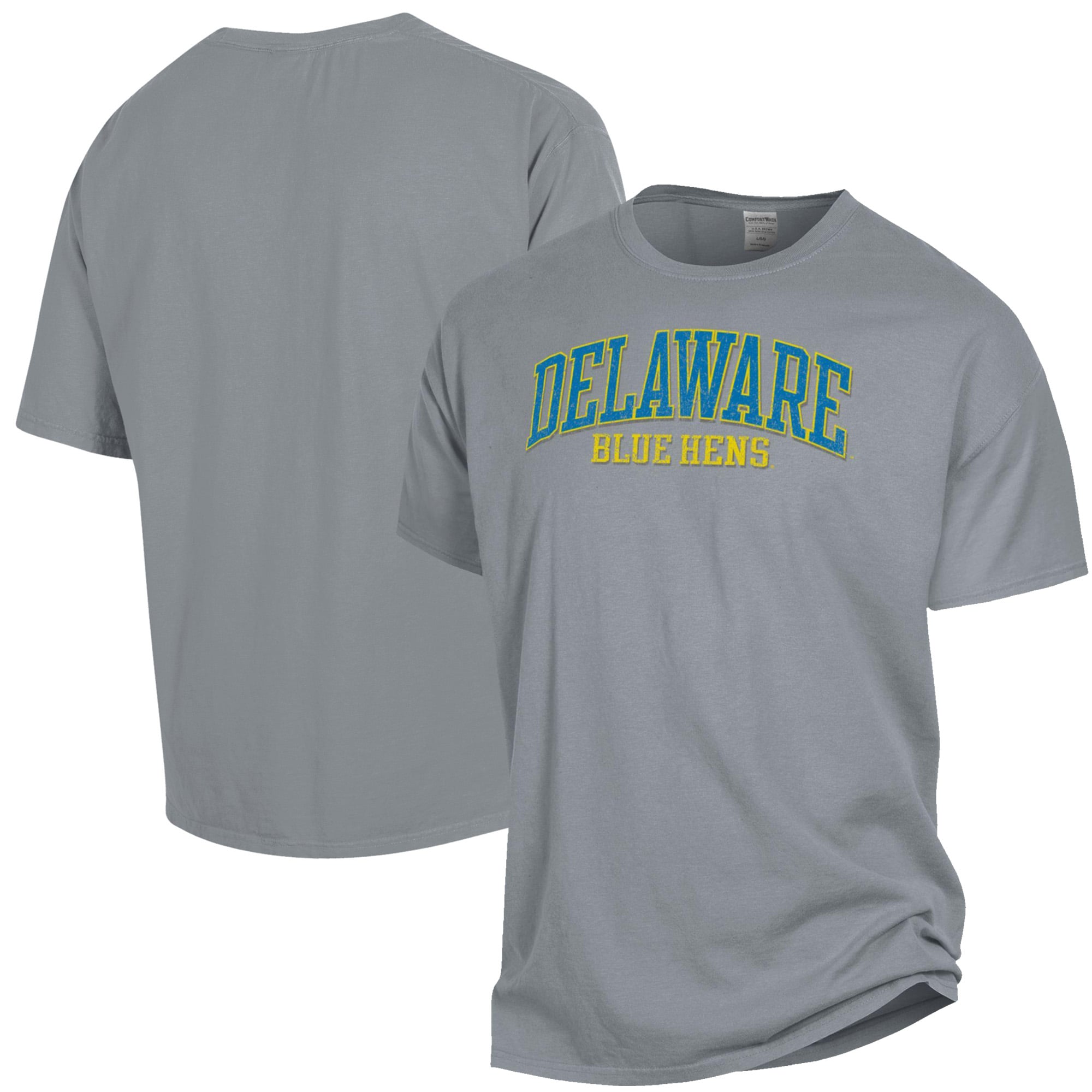 Men's ComfortWash Gray Delaware Fightin' Blue Hens Garment Dyed T-Shirt