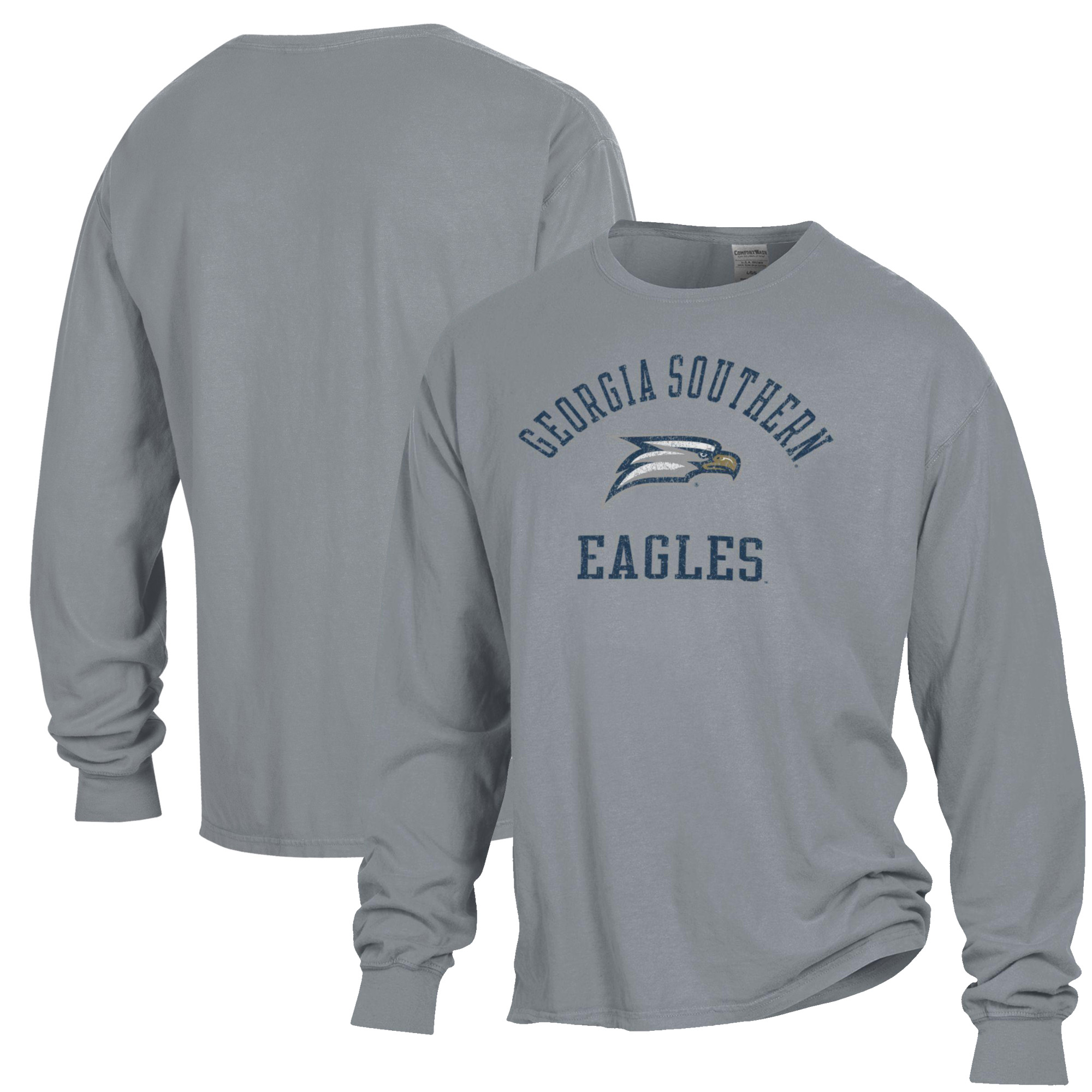 Men’s ComfortWash Gray Georgia Southern Eagles Garment Dyed Long Sleeve T-Shirt Men’s ComfortWash Gray Georgia Southern Eagles Garment Dyed Long Sleeve T-Shirt