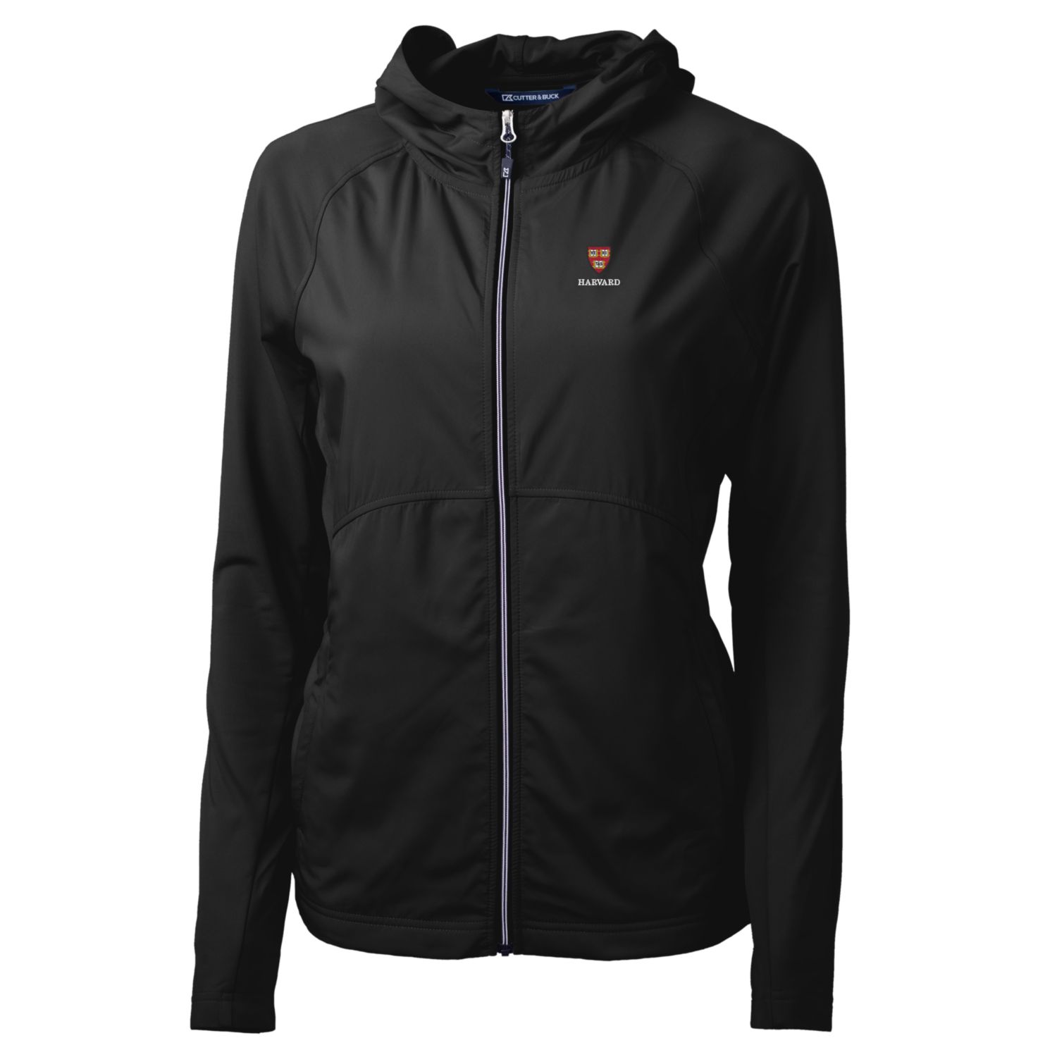 Women’s Cutter & Buck Black Harvard Crimson Adapt Eco Knit Full-Zip Jacket Women’s Cutter & Buck Black Harvard Crimson Adapt Eco Knit Full-Zip Jacket