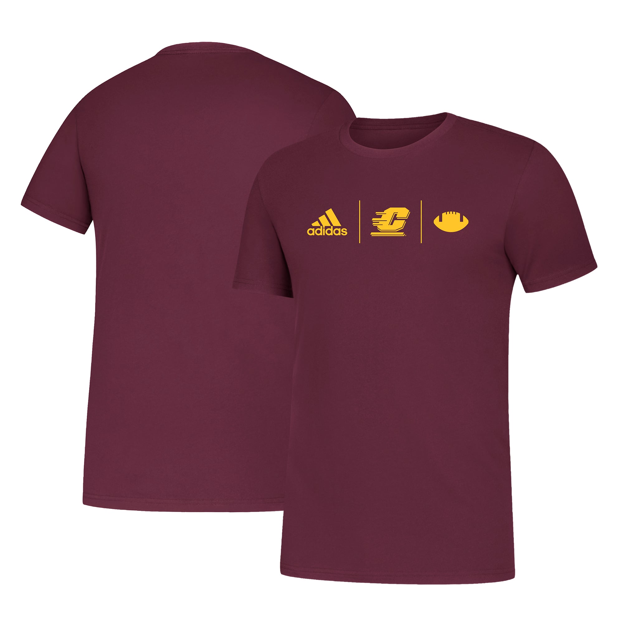 Men's adidas Maroon Central Michigan Chippewas Performance T-Shirt